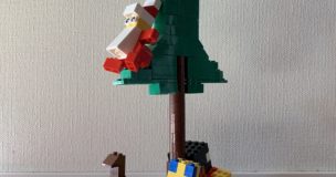 LEGOクリスマスツリーby5歳